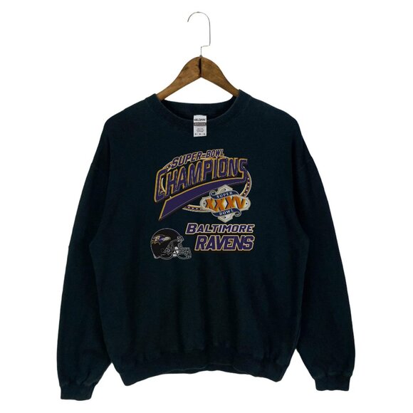 Tops - 90s Baltimore Ravens NFL Sweatshirt Unisex